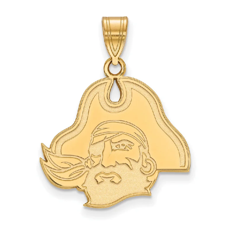 10k Yellow Gold East Carolina U Large Pendant