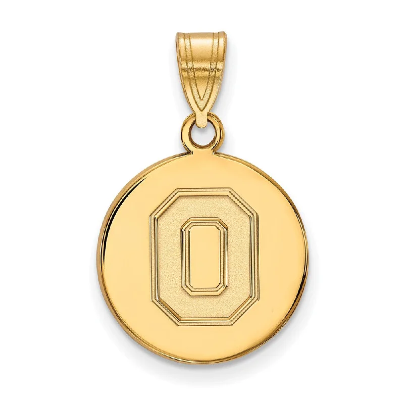 Luxury Meets Affordability – Jewelry Sale Now Live 10k Yellow Gold Ohio State Medium Disc Pendant