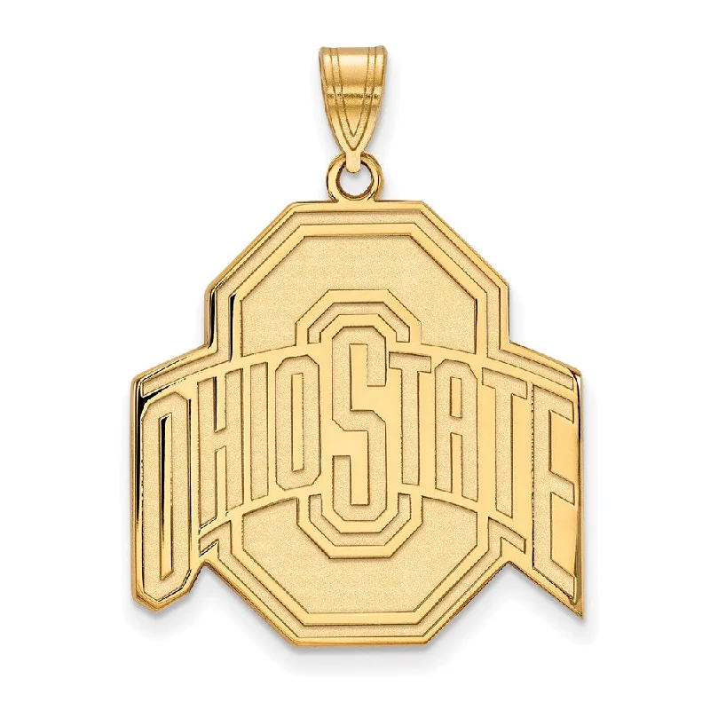 High-Quality Jewelry At A Fraction Of The Cost 10k Yellow Gold Ohio State XL Logo Pendant