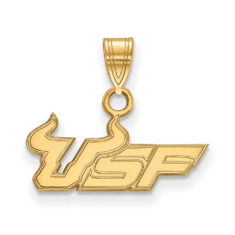 Bestselling Jewelry At Special Promotional Rates 10k Yellow Gold South Florida Small 'USF' Pendant