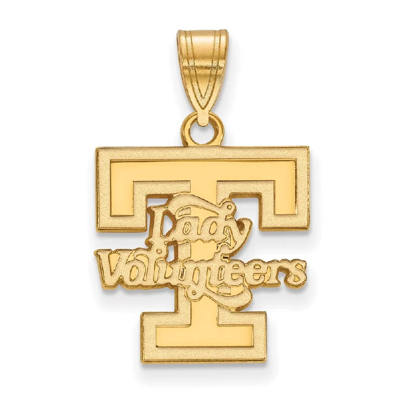 Luxury Jewelry At Unbeatable Discounts 10k Yellow Gold U. of Tennessee Medium 'T' Logo Pendant