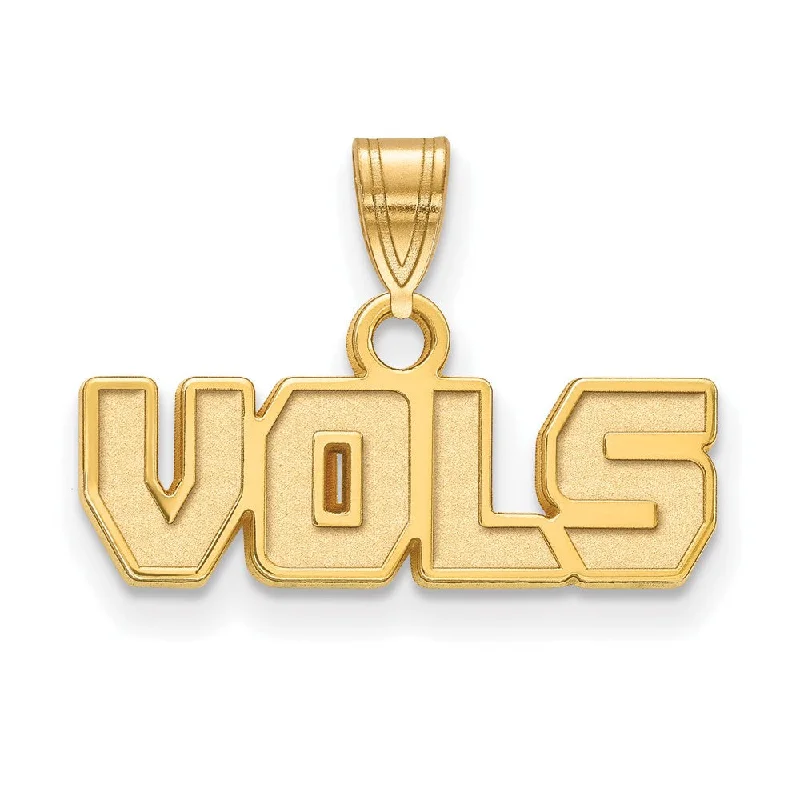 The Perfect Jewelry Piece At The Perfect Price 10k Yellow Gold U. of Tennessee Small 'Vols' Pendant
