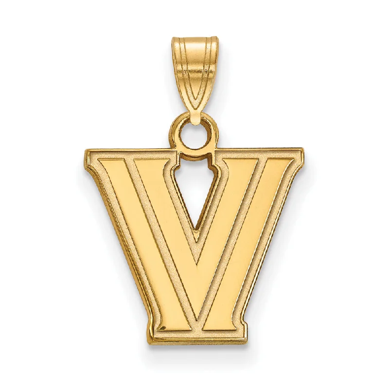 10k Yellow Gold Villanova U. Small Logo Pendant