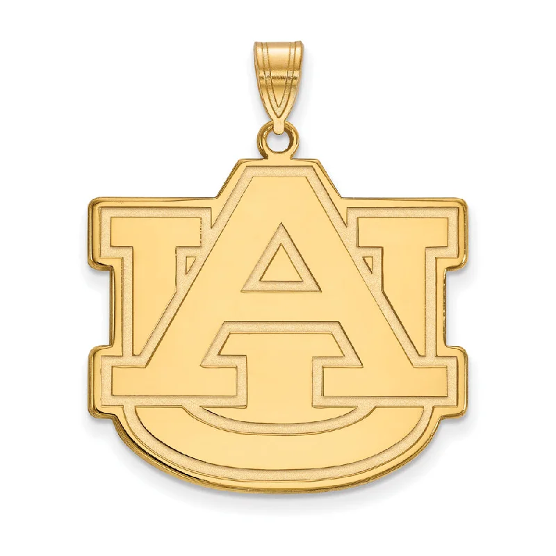 14k Gold Plated Silver Auburn U XL Pendant