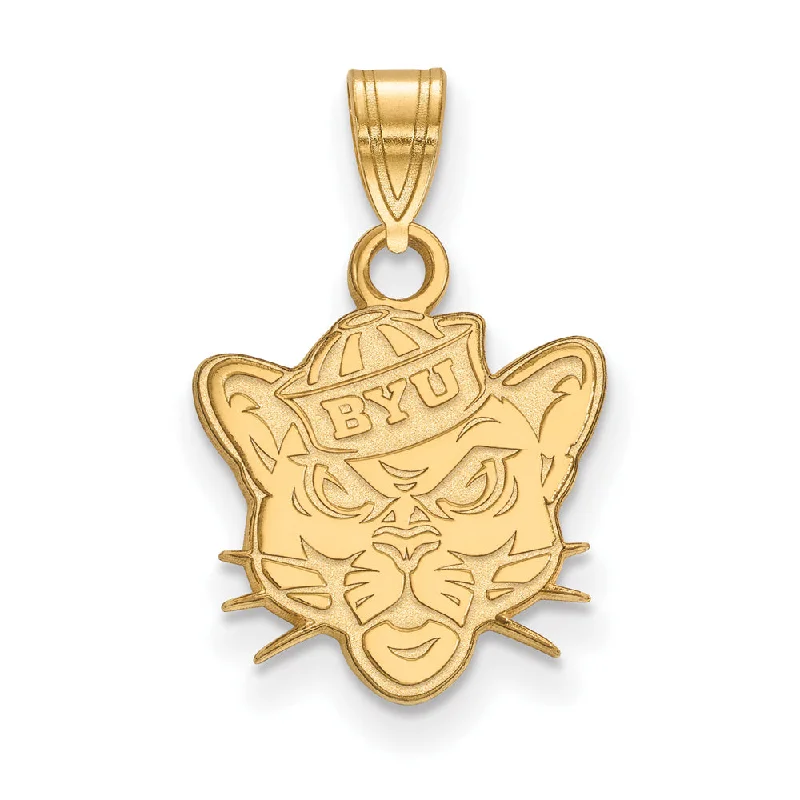 Get Ready To Sparkle – Special Jewelry Discounts 14k Gold Plated Silver Brigham Young U Small Pendant