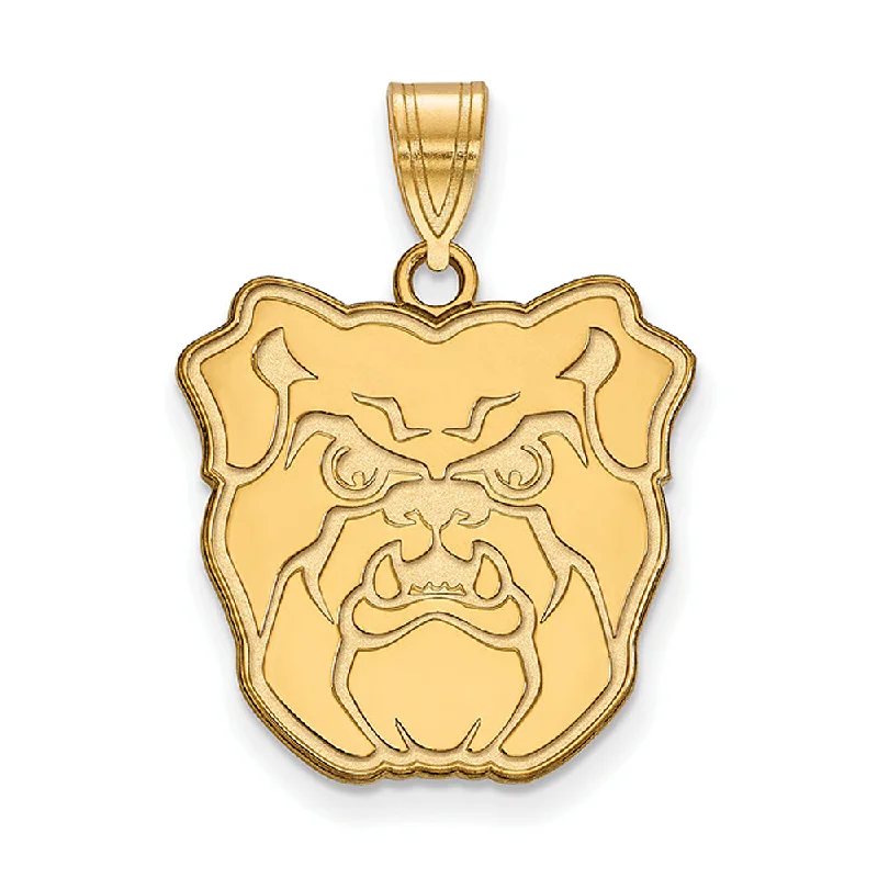 14k Gold Plated Silver Butler Univ. Large Pendant