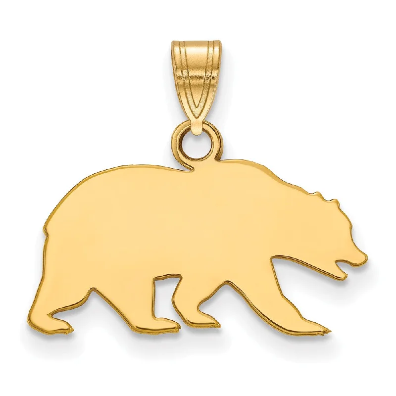 14k Gold Plated Silver California Berkeley Small Mascot Pendant