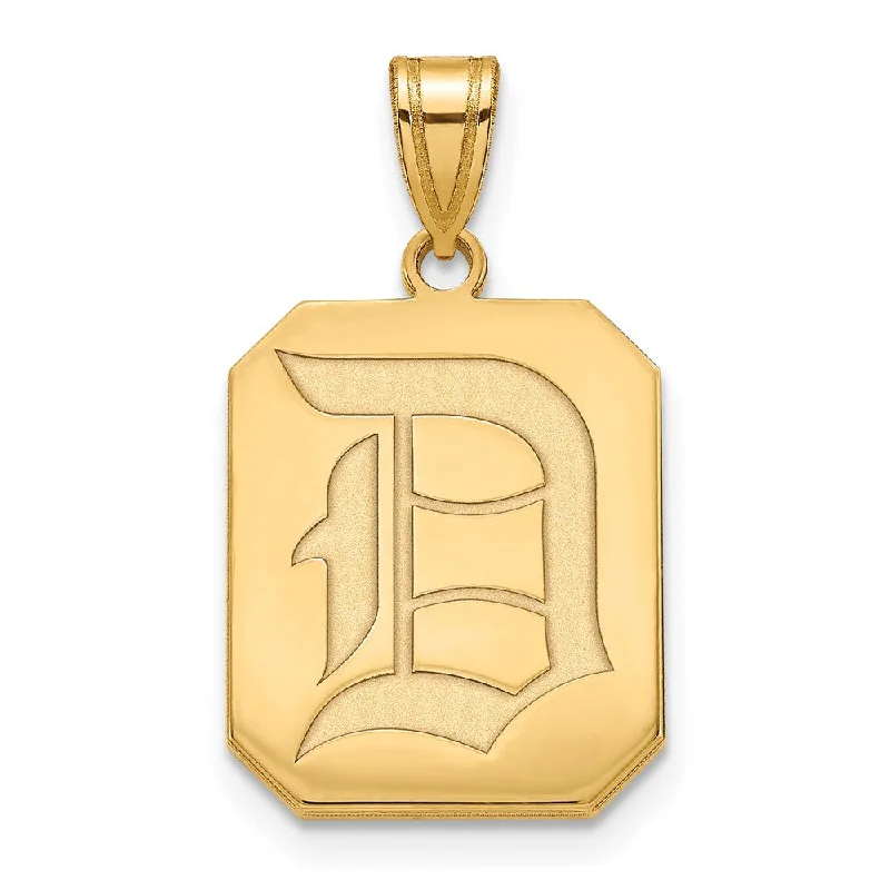 14k Gold Plated Silver Duquesne U Large Pendant