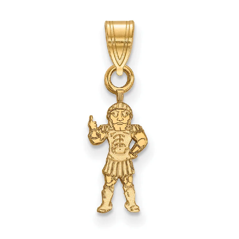 Discounted Jewelry For A Glamorous Look 14k Gold Plated Silver Michigan State Small Spartans Pendant