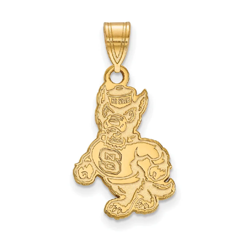 Exclusive Jewelry Sale – Sparkle For Less 14k Gold Plated Silver North Carolina State Large Mascot Pendant