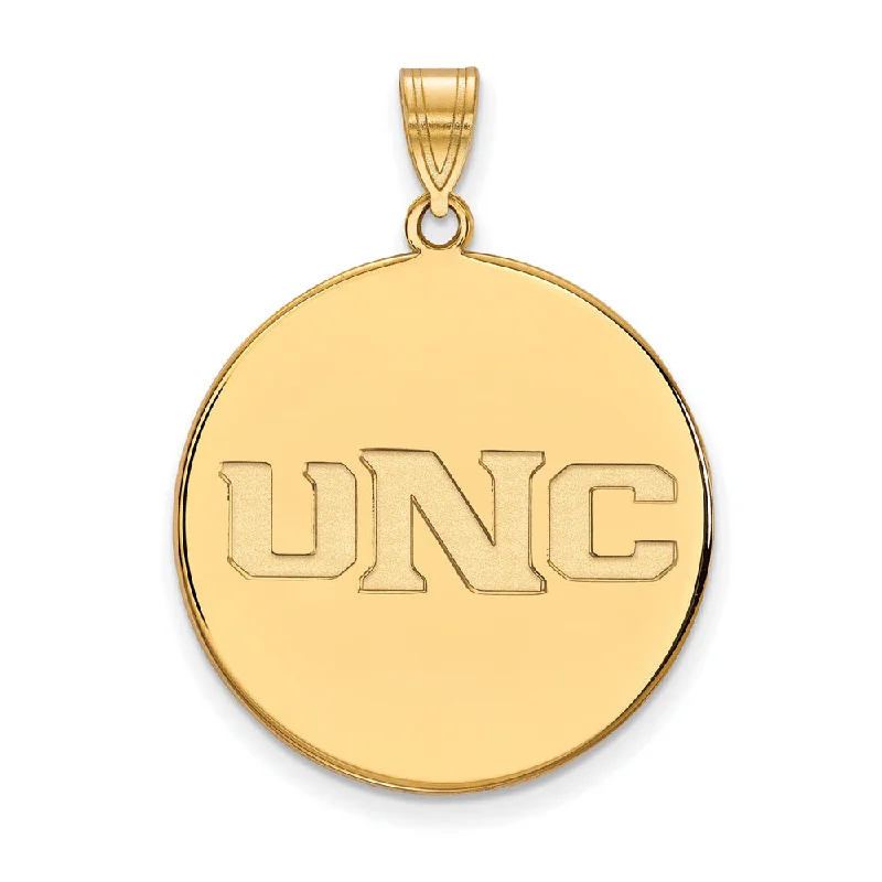 14k Gold Plated Silver Northern Colorado XL Disc Pendant