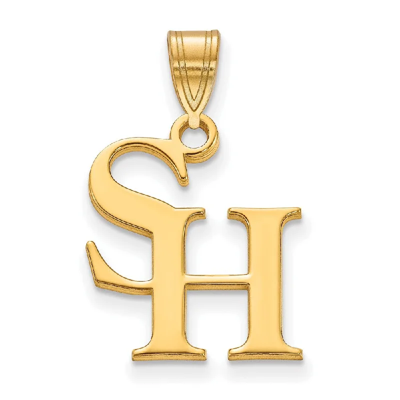 14k Gold Plated Silver Sam Houston State Medium Pendant