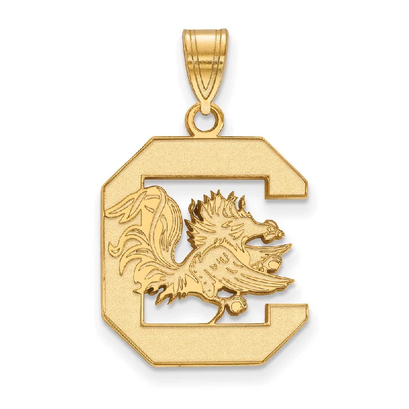 Personalized Jewelry Sale – Meaningful Gifts At Great Prices 14k Gold Plated Silver South Carolina Large Logo Pendant
