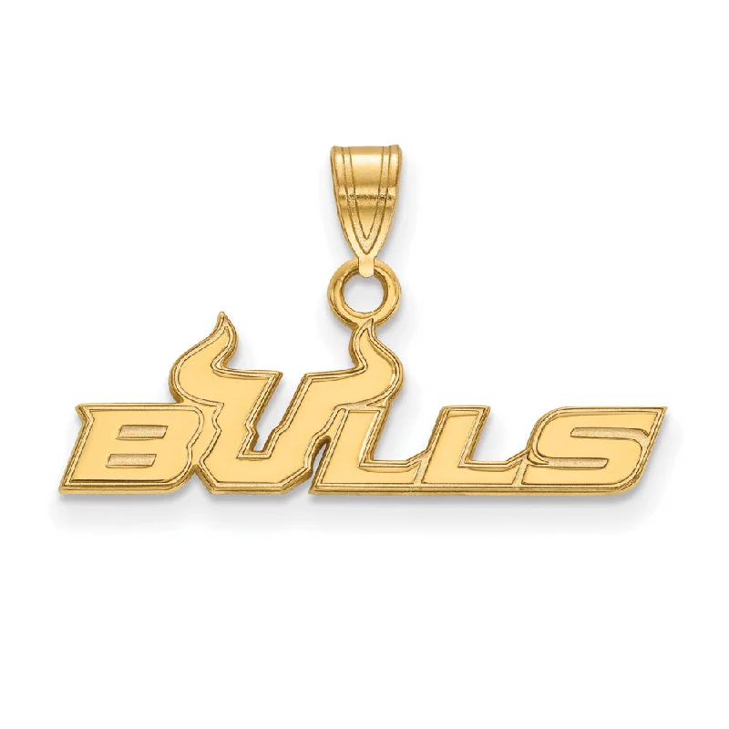 Jewelry Deals That Sparkle – Shop Today 14k Gold Plated Silver South Florida Small Logo Pendant