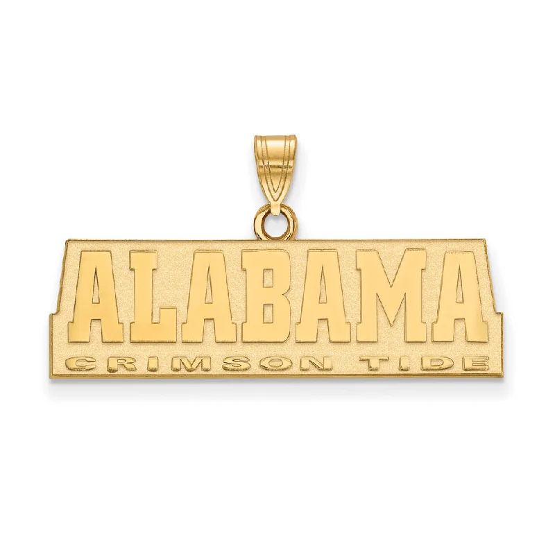 The Perfect Accessory For Less – Jewelry Sale Live 14k Gold Plated Silver U. of Alabama Small Pendant