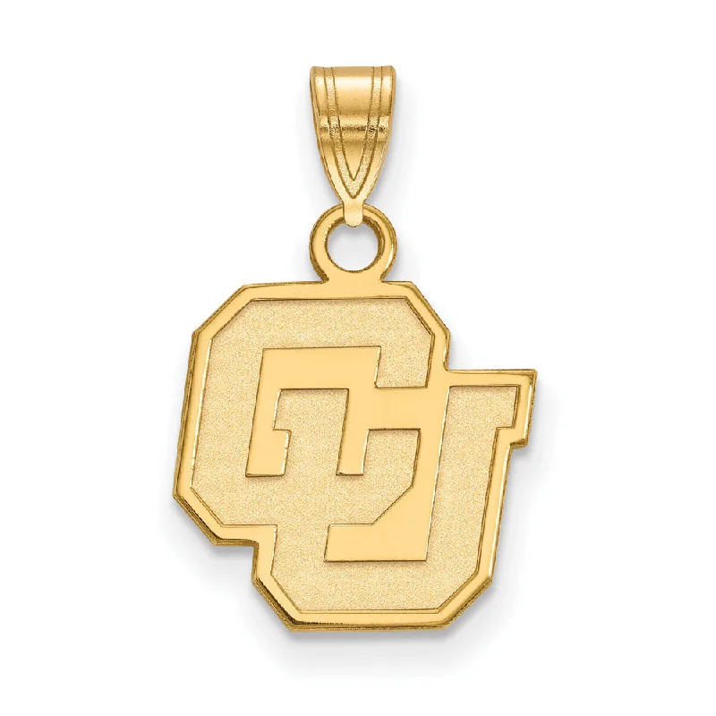 Huge Savings On Premium Jewelry Styles 14k Gold Plated Silver U. of Colorado Small Pendant