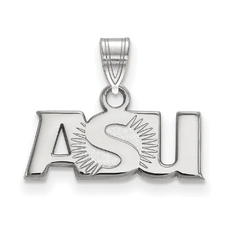 High-End Jewelry, Now More Affordable Than Ever 14k White Gold Arizona State Small Pendant