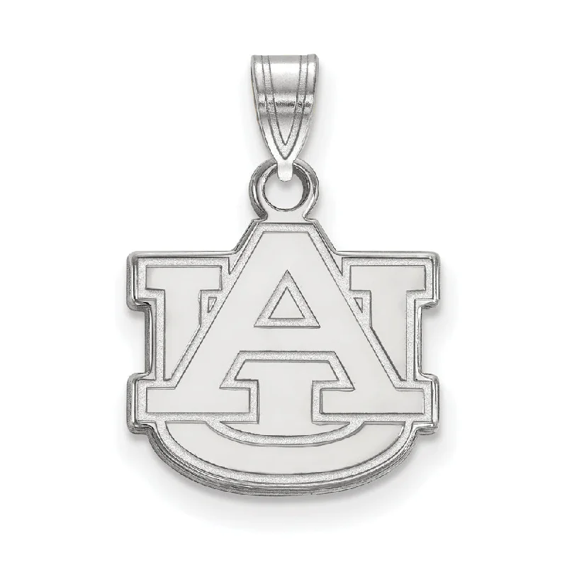 Elevate Your Jewelry Collection With Limited-Time Savings 14k White Gold Auburn U Small 'AU' Pendant