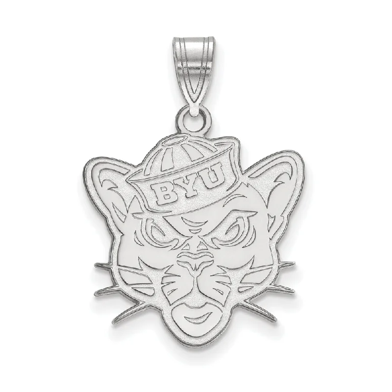 Jewelry Flash Sale – Stylish Designs At Unbeatable Rates 14k White Gold Brigham Young U Large Pendant