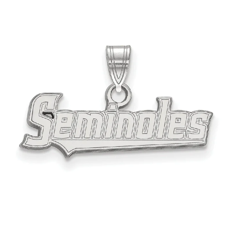 Final Call For Exquisite Jewelry At Reduced Rates 14k White Gold Florida State Small 'Seminoles' Pendant