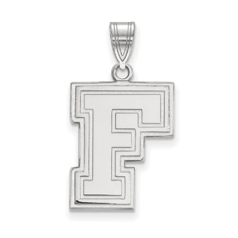 Discover Unique Jewelry With Special Limited-Time Offers 14k White Gold Fordham U Large Pendant