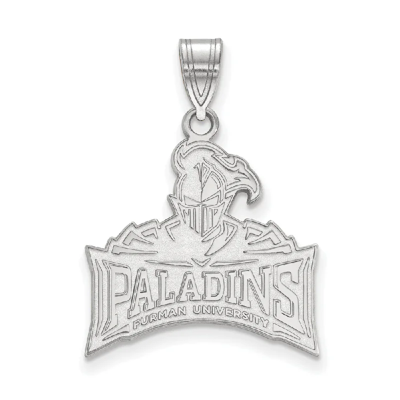 Fashion-Forward Jewelry At Incredible Prices 14k White Gold Furman U Large Logo Pendant