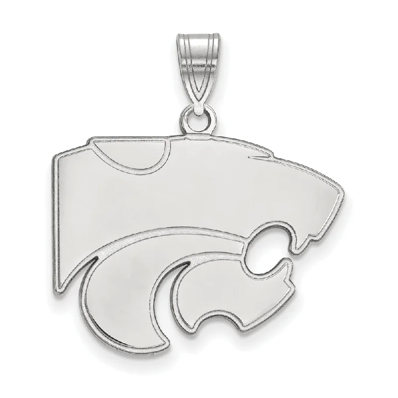 Exclusive Jewelry Bundles At Discounted Rates 14k White Gold Kansas State Large Pendant
