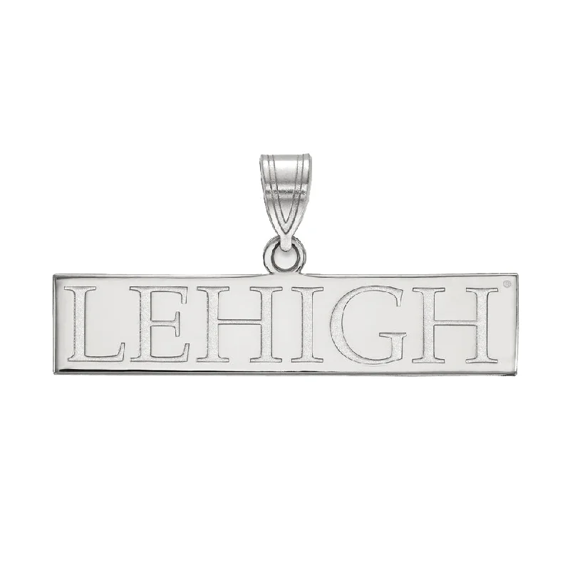 14k White Gold Lehigh U Large Pendant