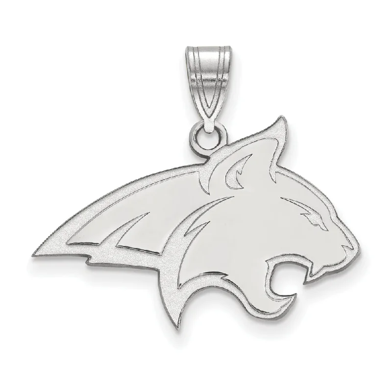 Flash Sale On Stunning Jewelry – Don't Miss Out 14k White Gold Montana State Large Mascot Pendant