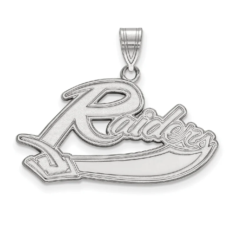 14k White Gold Mt Union College Large Pendant