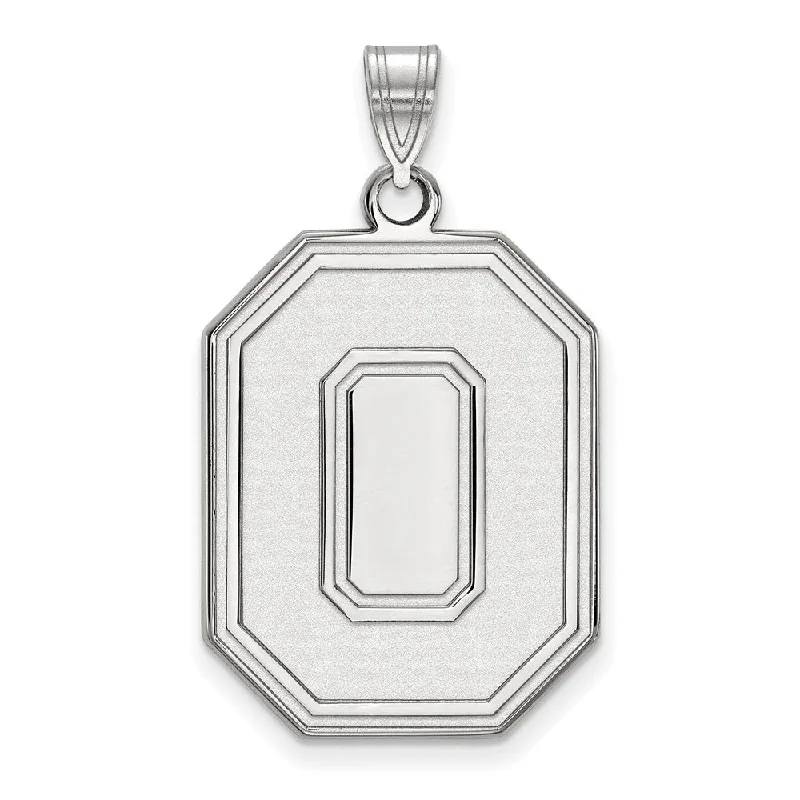 Fashion-Forward Jewelry At Incredible Prices 14k White Gold Ohio State XL 'O' Pendant