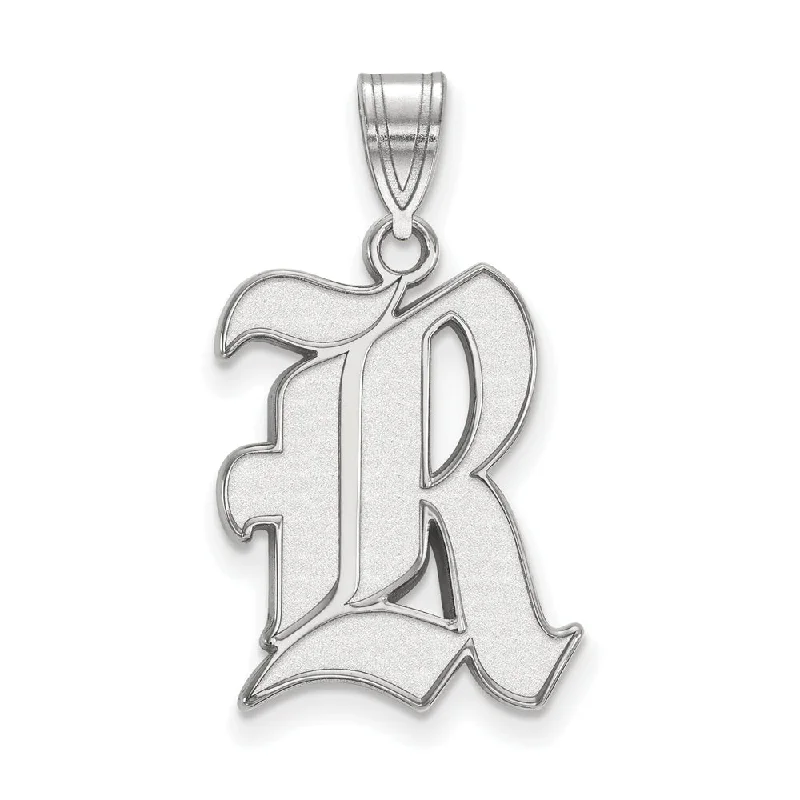 Exclusive Jewelry Bundles At Discounted Prices 14k White Gold Rice U. Large 'R' Pendant