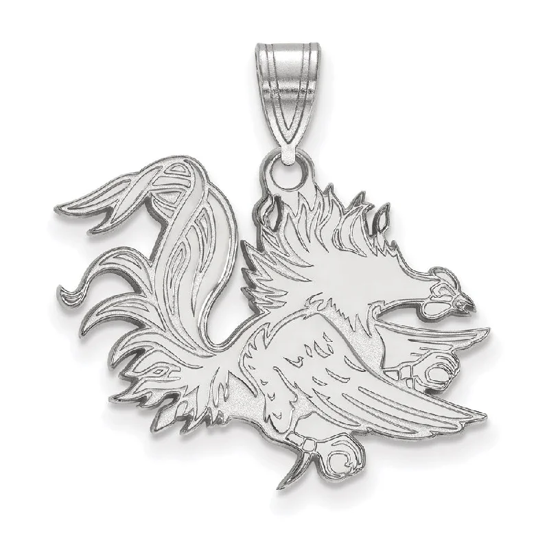 Don't Miss These Dazzling Jewelry Discounts 14k White Gold South Carolina Large Mascot Pendant