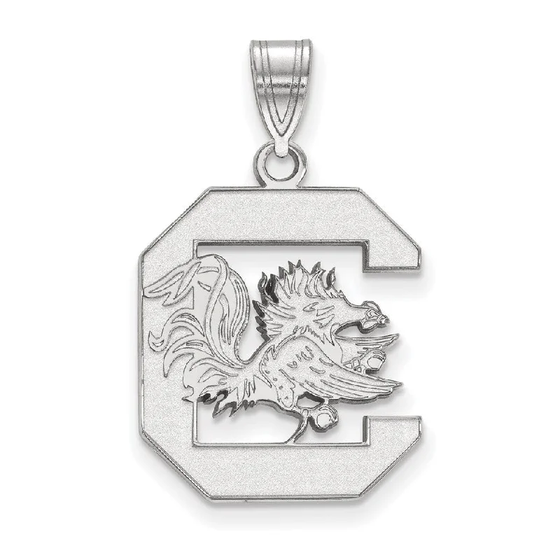 Personalized Jewelry Sale – Unique Gifts At Low Prices 14k White Gold South Carolina Large Logo Pendant