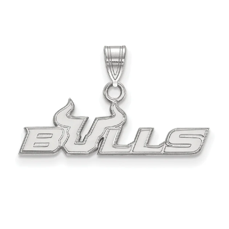 Elegant Jewelry, Exclusive Prices – Shop Now 14k White Gold South Florida Small Logo Pendant