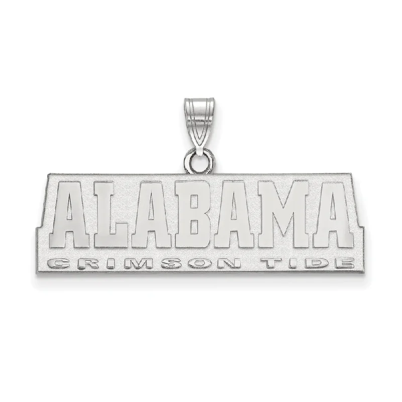 Exclusive Gemstone Jewelry Markdowns – Shop Now 14k White Gold U. of Alabama Small Pendant