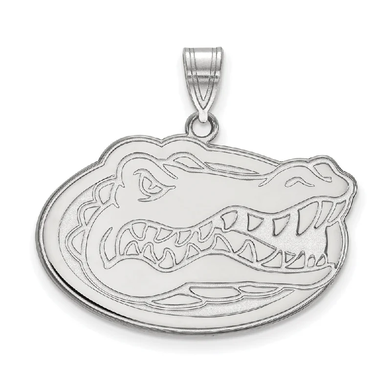 Affordable Glamour – Premium Jewelry At Special Prices 14k White Gold U of Florida Large Mascot Pendant