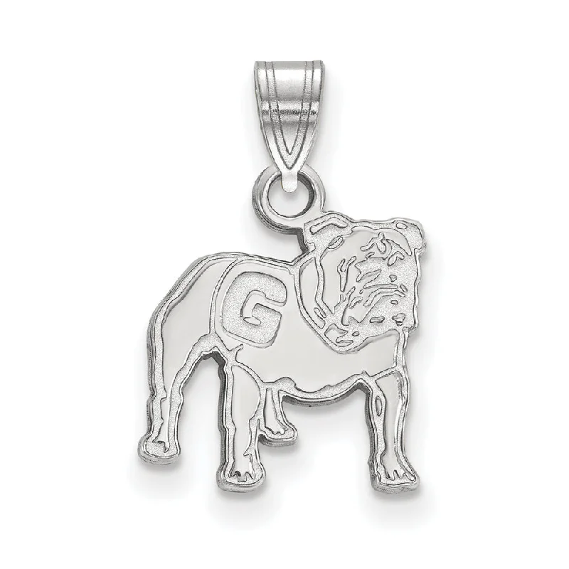 Jewelry Sale Bonanza – Grab Your Sparkle Now 14k White Gold U. of Georgia Small Mascot Logo Pendant