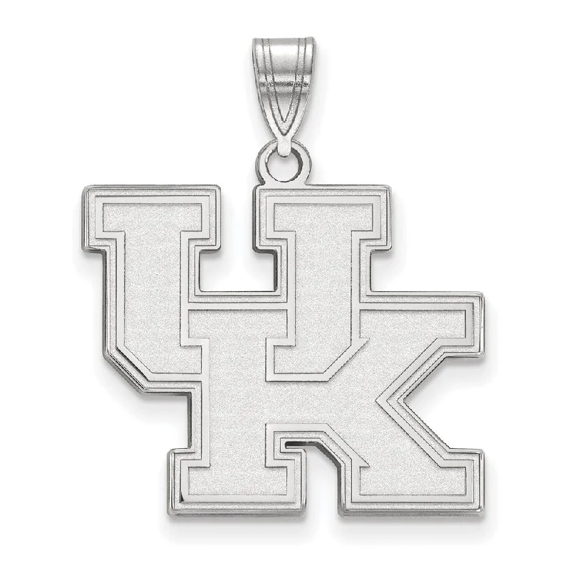 Special Jewelry Deals – Upgrade Your Collection 14k White Gold U. of Kentucky Large 'UK' Pendant