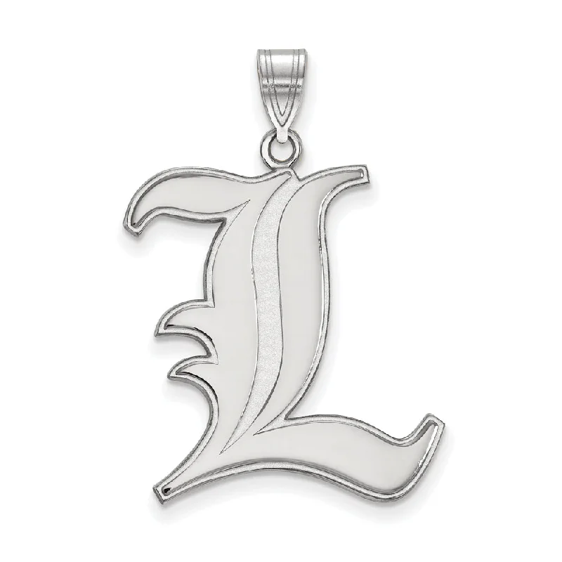 Once-A-Year Jewelry Sale – Grab Your Favorites Now 14k White Gold U. of Louisville XL 'L' Pendant