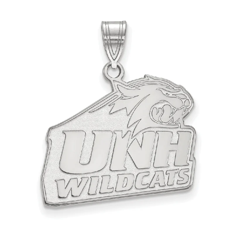 Bestselling Jewelry At Special Promotional Rates 14k White Gold U. of New Hampshire Large Logo Pendant