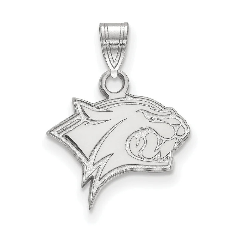Handcrafted Jewelry Sale – Unique Designs At Low Prices 14k White Gold U. of New Hampshire Small Mascot Pendant