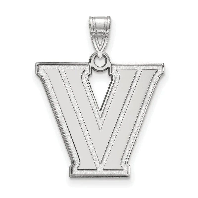 Flash Sale On Exquisite Jewelry – Don't Miss Out 14k White Gold Villanova U. Large Logo Pendant