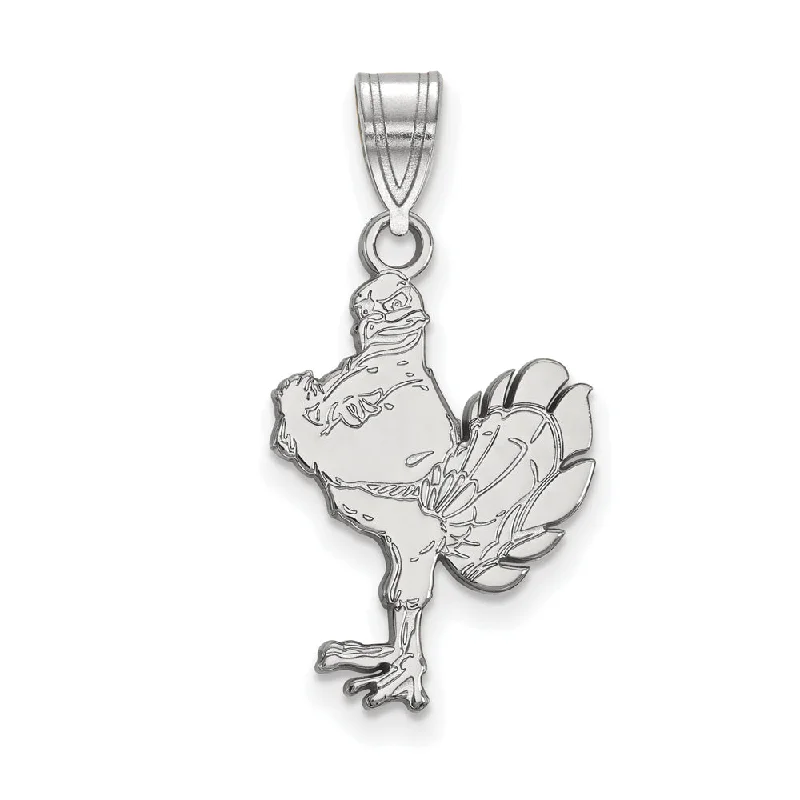 Luxury Jewelry Sale – Sparkle For Less 14k White Gold Virginia Tech Large Mascot Logo Pendant