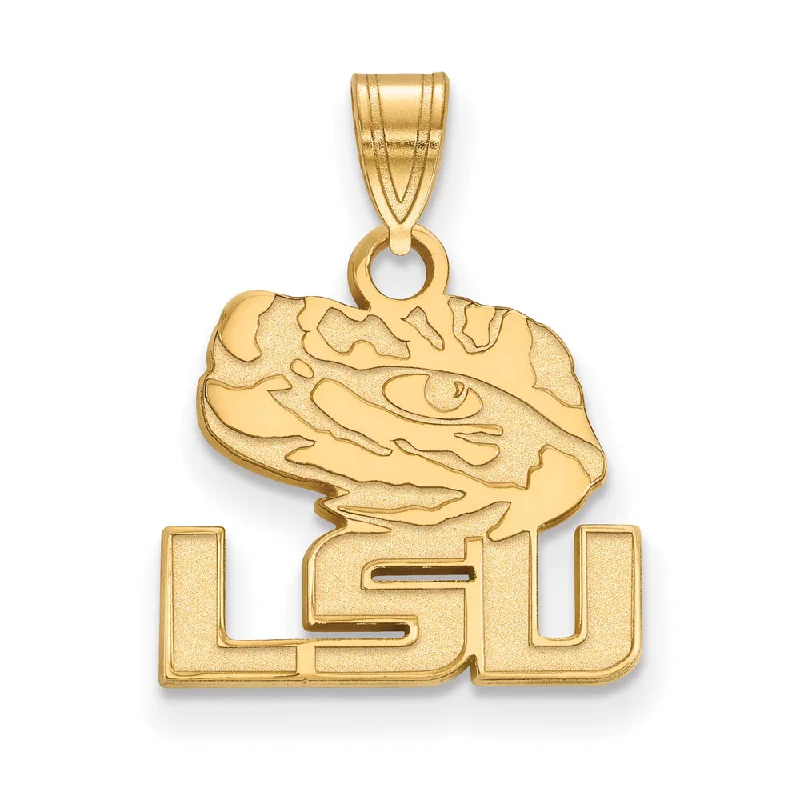 Premium Diamond Jewelry For Unforgettable Moments 14k Yellow Gold Louisiana State Small 'LSU' Mascot Pendant