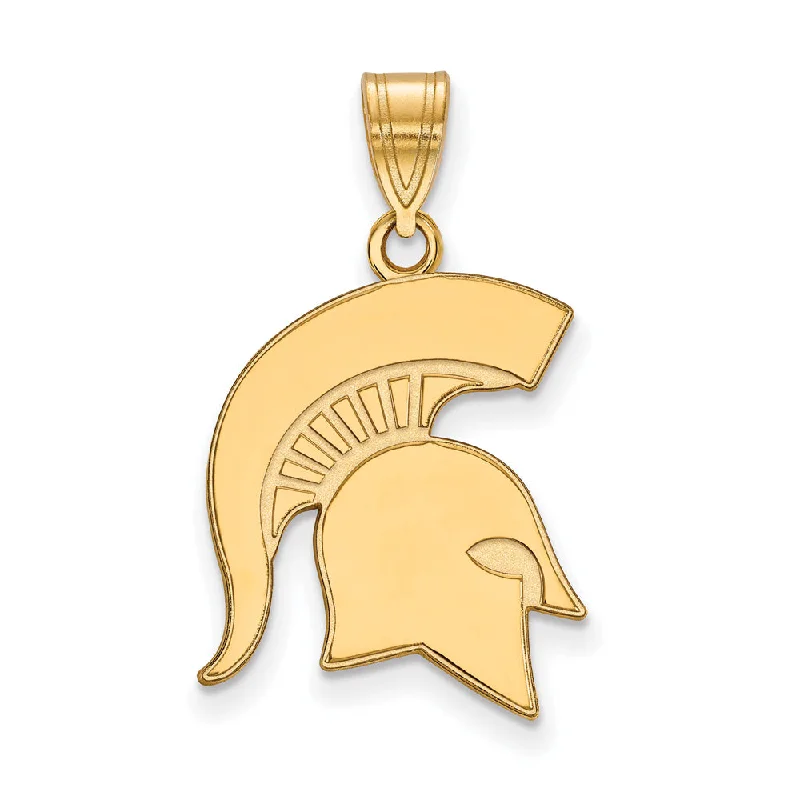 Must-Have Jewelry Pieces At Reduced Prices 14k Yellow Gold Michigan State Large Logo Pendant