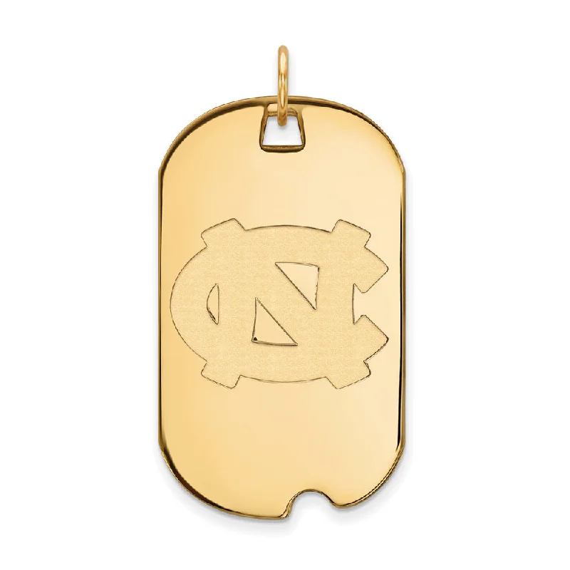 Shop Dazzling Jewelry At The Best Prices 14k Yellow Gold North Carolina Large Dog Tag Pendant