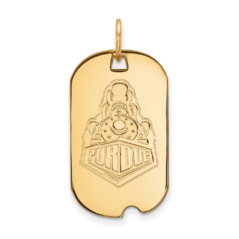 Accessorize For Less – Luxury Jewelry At Affordable Prices 14k Yellow Gold Purdue Logo Dog Tag Pendant
