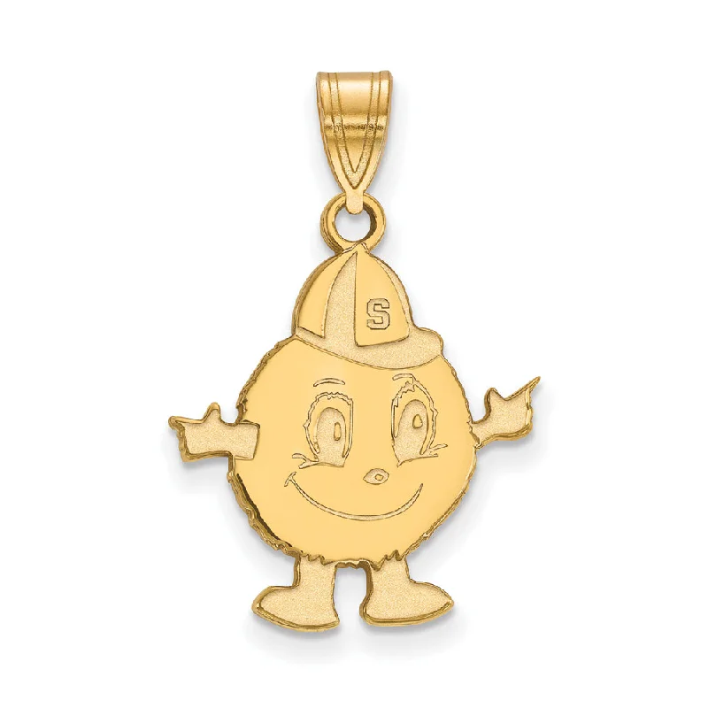 Your Dream Jewelry At Dream Prices 14k Yellow Gold Syracuse U. Large Mascot Pendant
