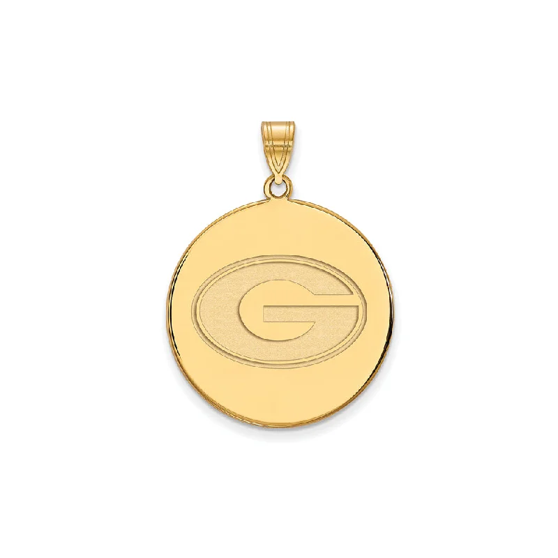 Personalized Jewelry Sale – Meaningful Gifts At Great Prices 14k Yellow Gold U. of Georgia XL Disc 'G' Pendant